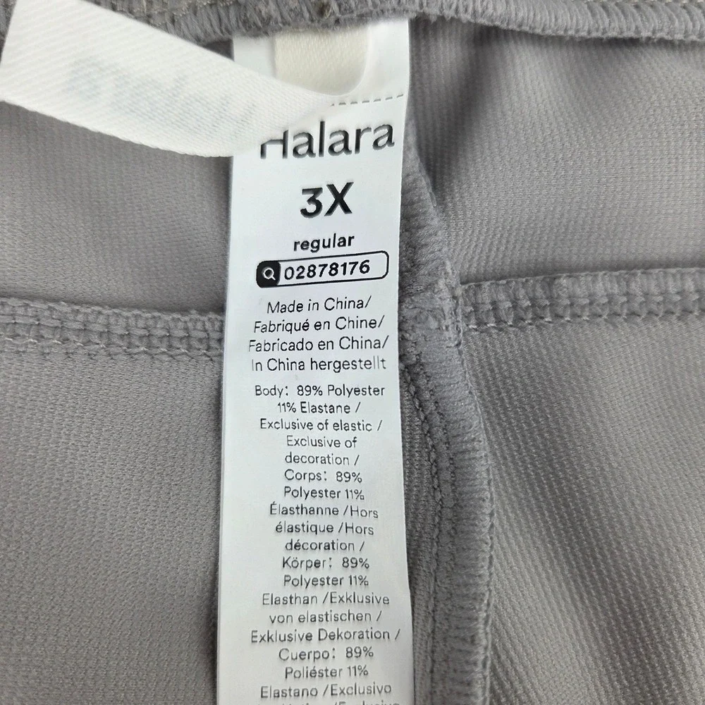 Halara Wide Leg‎ Pants Womens 3X Gray High Waisted Athleisure Loungewear Comfort